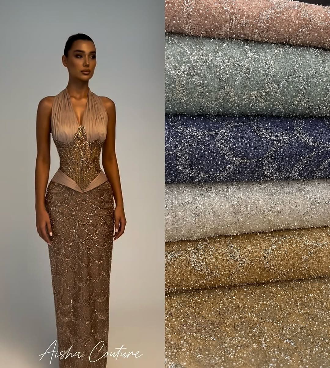 Luxury GlitterTulle Fabric image