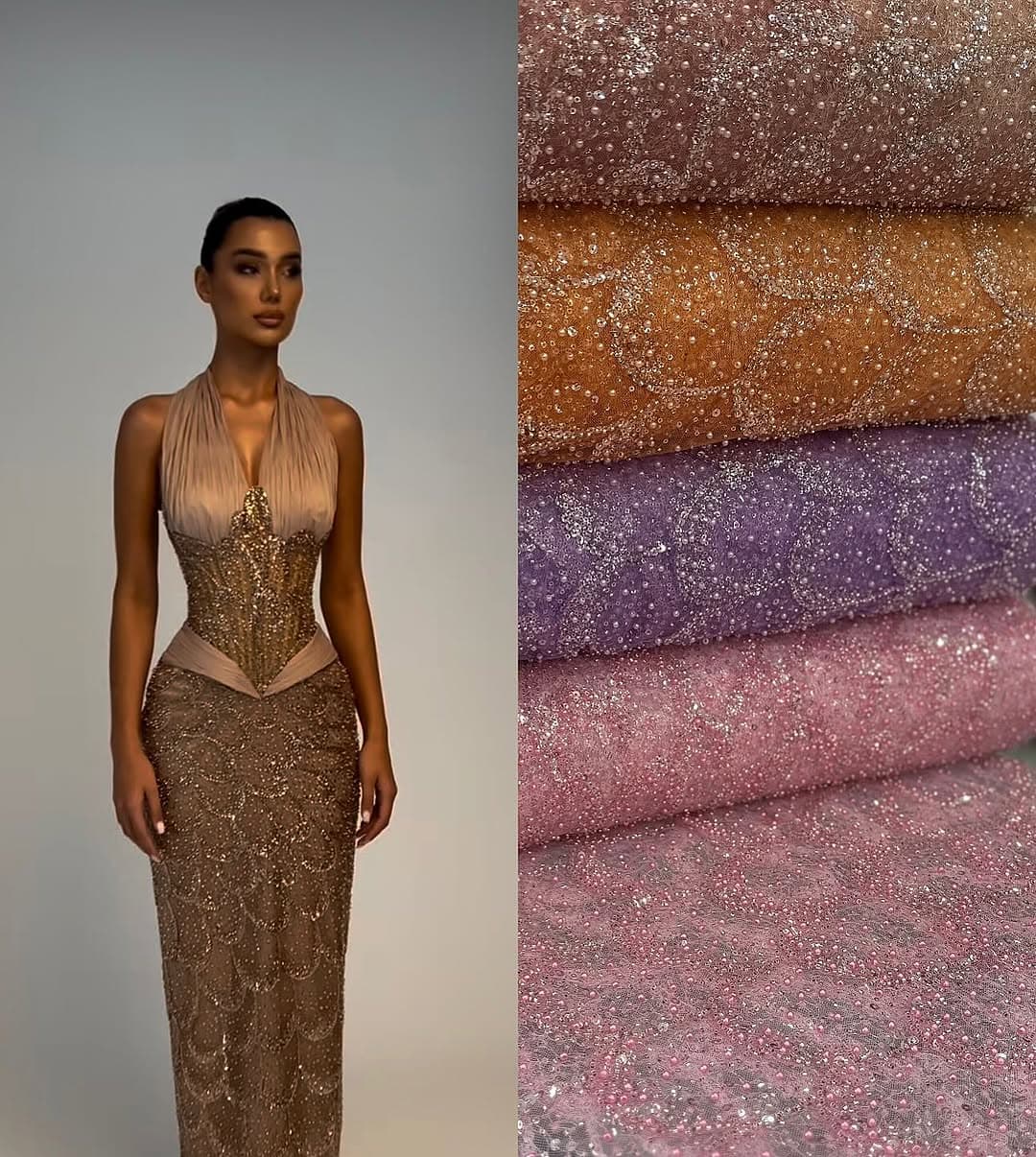 Luxury GlitterTulle Fabric image 3