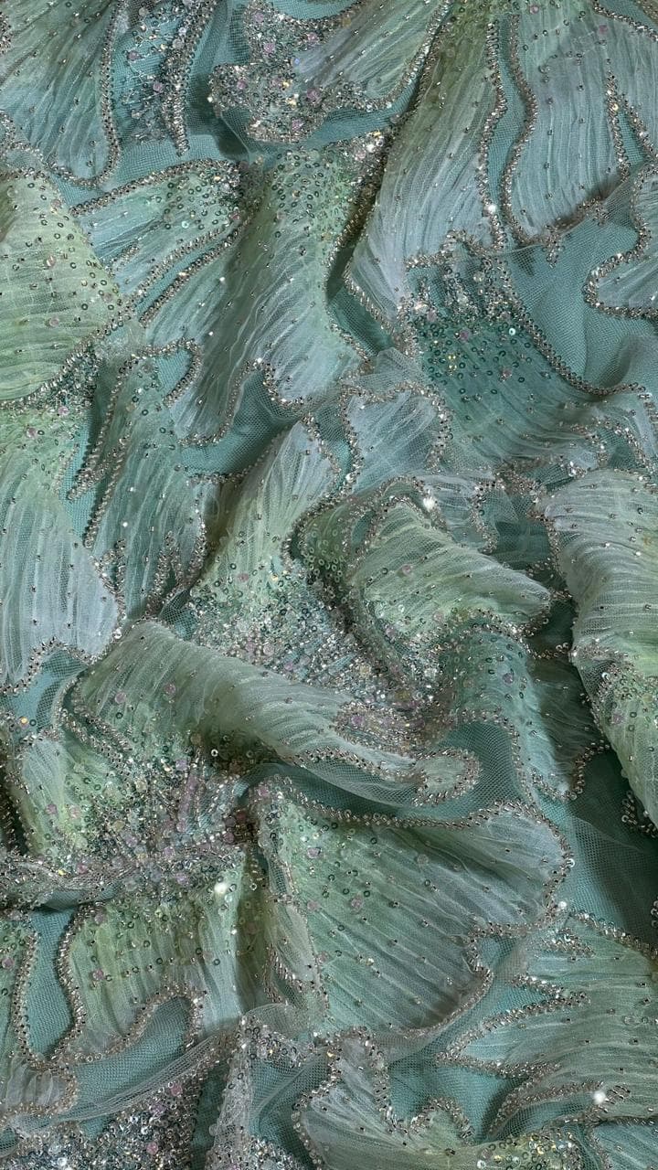 Elara Embroidery Fabric image